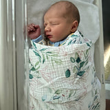 Botanical Cotton Muslin Swaddle