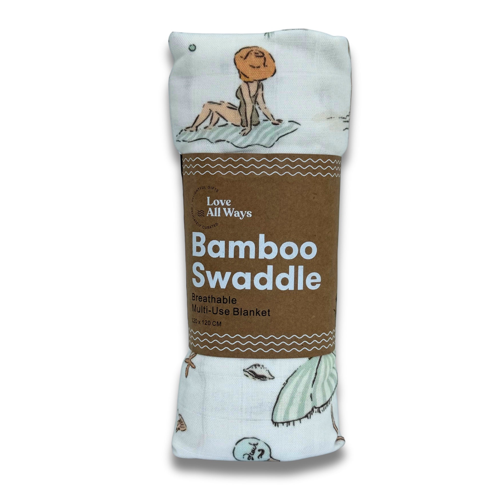 Beach Days Bamboo Swaddle